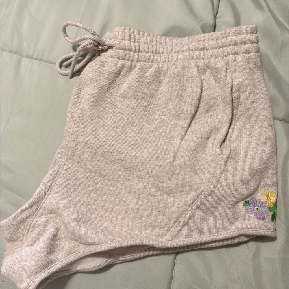 PINK Victoria's Secret Cream Fleece Sweatshorts